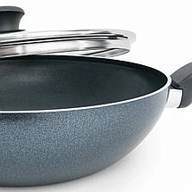 Tefal Сковорода ВОК з кришкою Generous Cook, 28см, алюміній, бакеліт, скло, чорний, фото 5