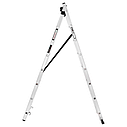 Драбина алюмінієва 3-х секційна LADDER STANDART (3х8 сходинок) (190-9308), фото 3