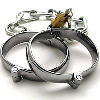 Стальні наножники для чоловіків і жінок з цепями, серебро