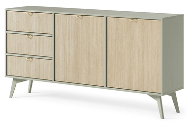 Комод Форест / Forest 2 двері 3 шухляди Евкаліпт /ялиця сканді TM Perfect Home Польща