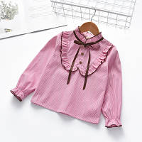 Детская рубашка в полоску для девочки