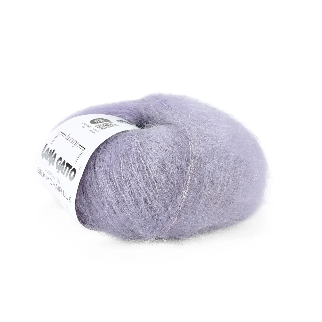 Пряжа Silk Mohair Lux/Сілк Мохер Люкс, лілово-сірий 9374, Lana Gatto, фото 1