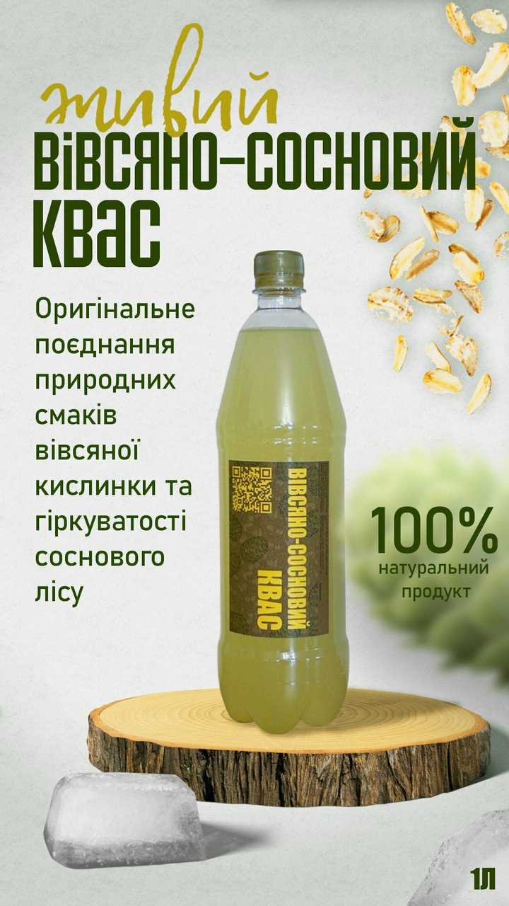 Живий вівсяно-сосновий квас