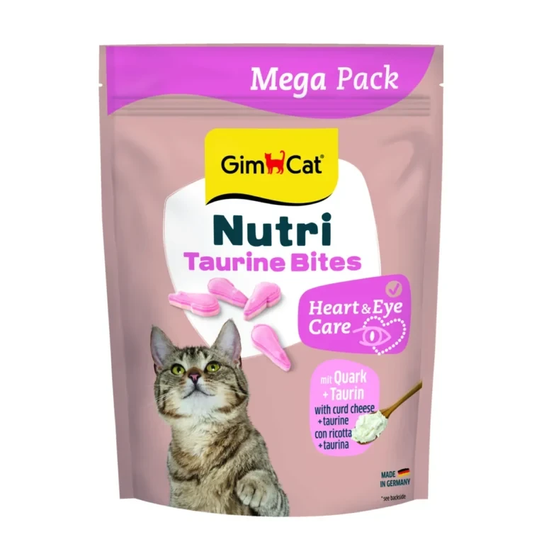 Вітамінізовані ласощі для котів GimCat NUTRI TAURINE BITES QUARK у формі мишок із сиром та таурином, 425г