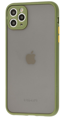 Чохол для iPhone 11 Pro Max - Goospery Matte Case, Green (Камера закрита)
