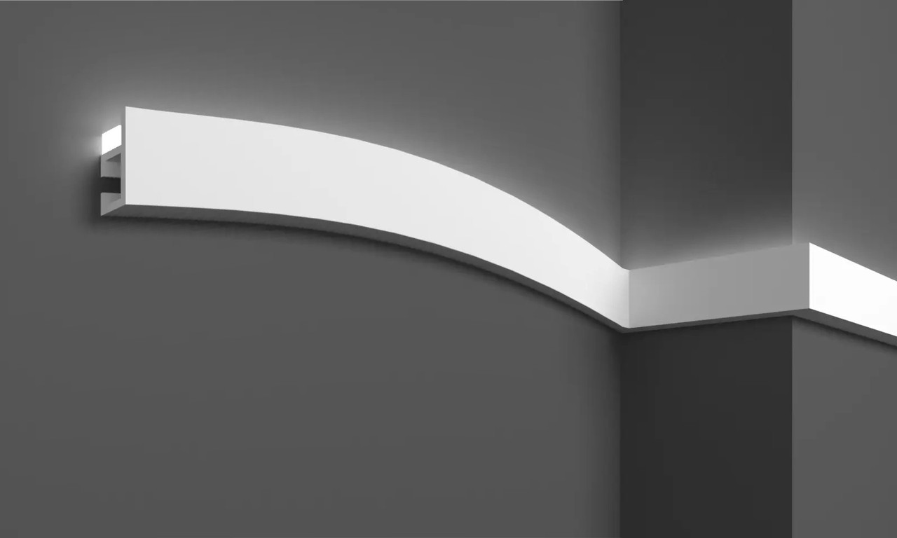 Стельовий гнучкий плінтус Grand Decor KH903F (4,8х2,2)см, довжина 2м