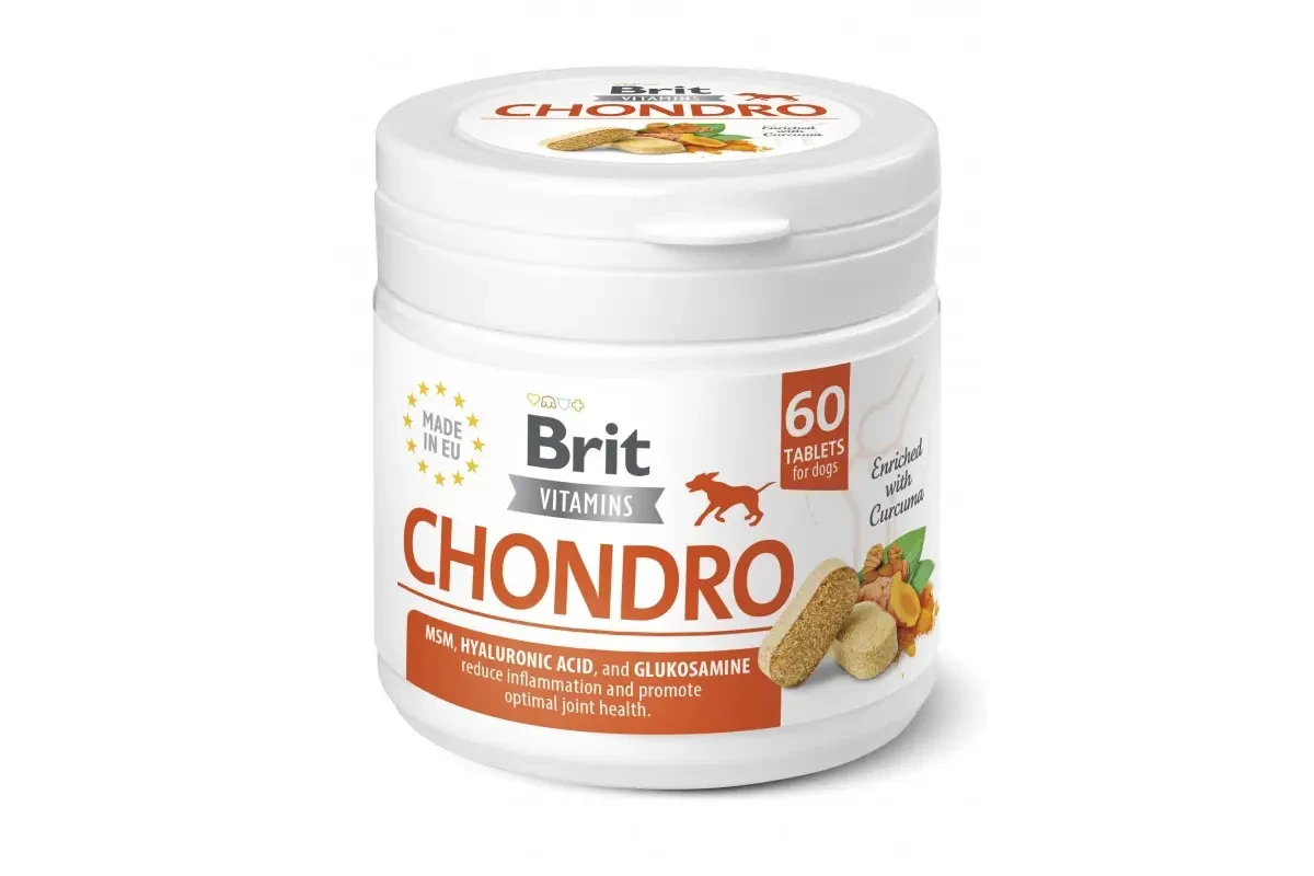 Вітаміни для собак Brit Vitamins Chondro для суглобів 60 таблеток