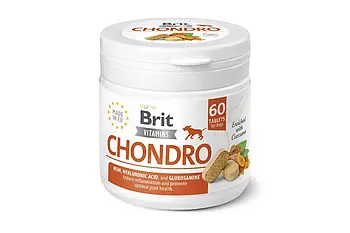 Вітаміни для собак Brit Vitamins Chondro для суглобів 60 таблеток