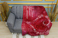 Плед «Серце з квітами. Heart with flowers»