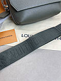 Сумка Louis Vuitton Fastline Gray чоловічий месенджер через плече сіра якість преміум, фото 6