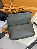 Сумка Louis Vuitton Fastline Gray чоловічий месенджер через плече сіра якість преміум, фото 8