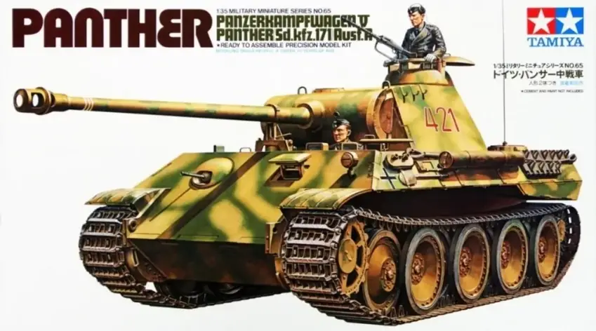 Panther Ausf. A Sd.Kfz. 171. Збірна модель у масштабі 1/35. TAMIYA 35065, фото 1