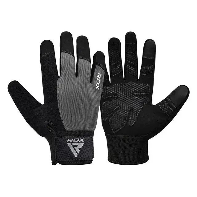 Рукавички для фітнесу RDX W1 Full Finger Plus Grey L 21-23 см