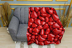 Плед «Чарівні червоні серця. Charming Red Hearts»