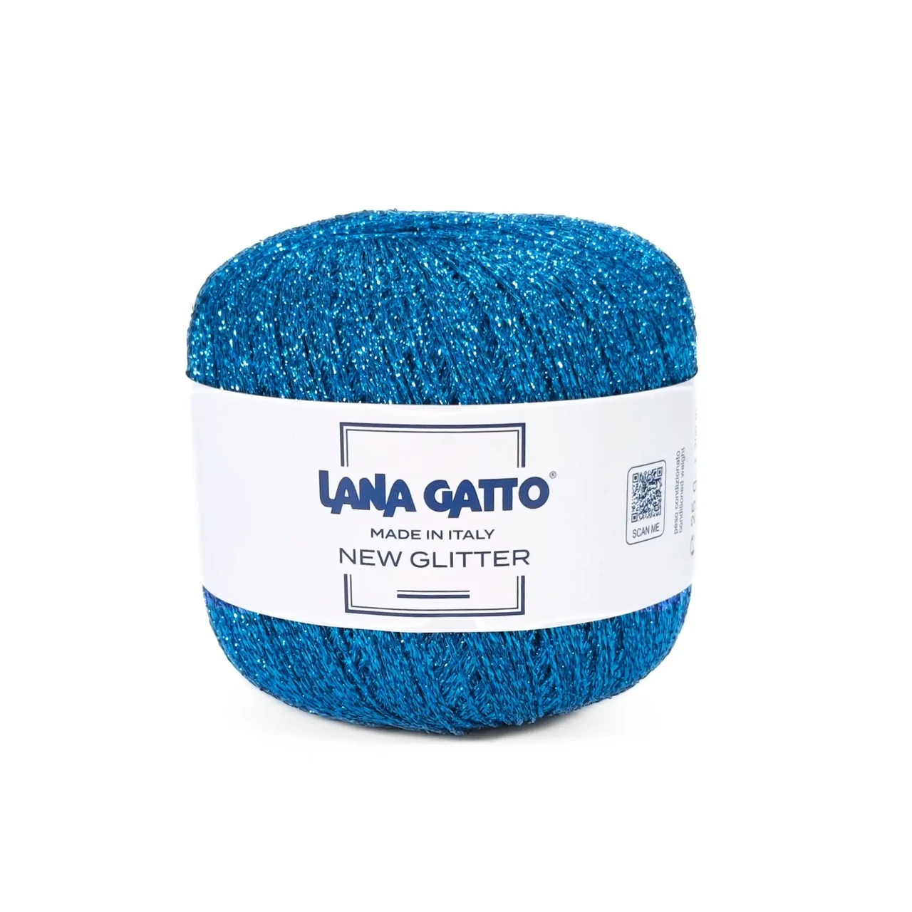 Пряжа New Glitter/Нью Гліттер, яскраво-блакитний 30776, Lana Gatto, фото 1
