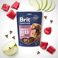 Ласощі для собак Brit Premium Semi-moist Snacks Beef with Apples напіввологі з яловичиною та яблуками 180 г, фото 3