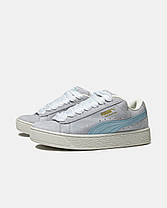 Жіночі Кросівки Puma Suede XL Grey Blue / Пума Суейд ХЛ Сірі з Блакитним, фото 6