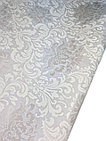 Метрові шпалери вінілові на флізеліновій основі 10,05 × 1,06 Marburg 33620, сірі з класичним дамаск-орнаментом, фото 4
