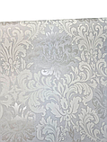 Метрові шпалери вінілові на флізеліновій основі 10,05 × 1,06 Marburg 33620, сірі з класичним дамаск-орнаментом, фото 5