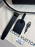 Дорожня сумка чорна Louis Vuitton Keepall Monogram Taurillon спортивна якість преміум, фото 10