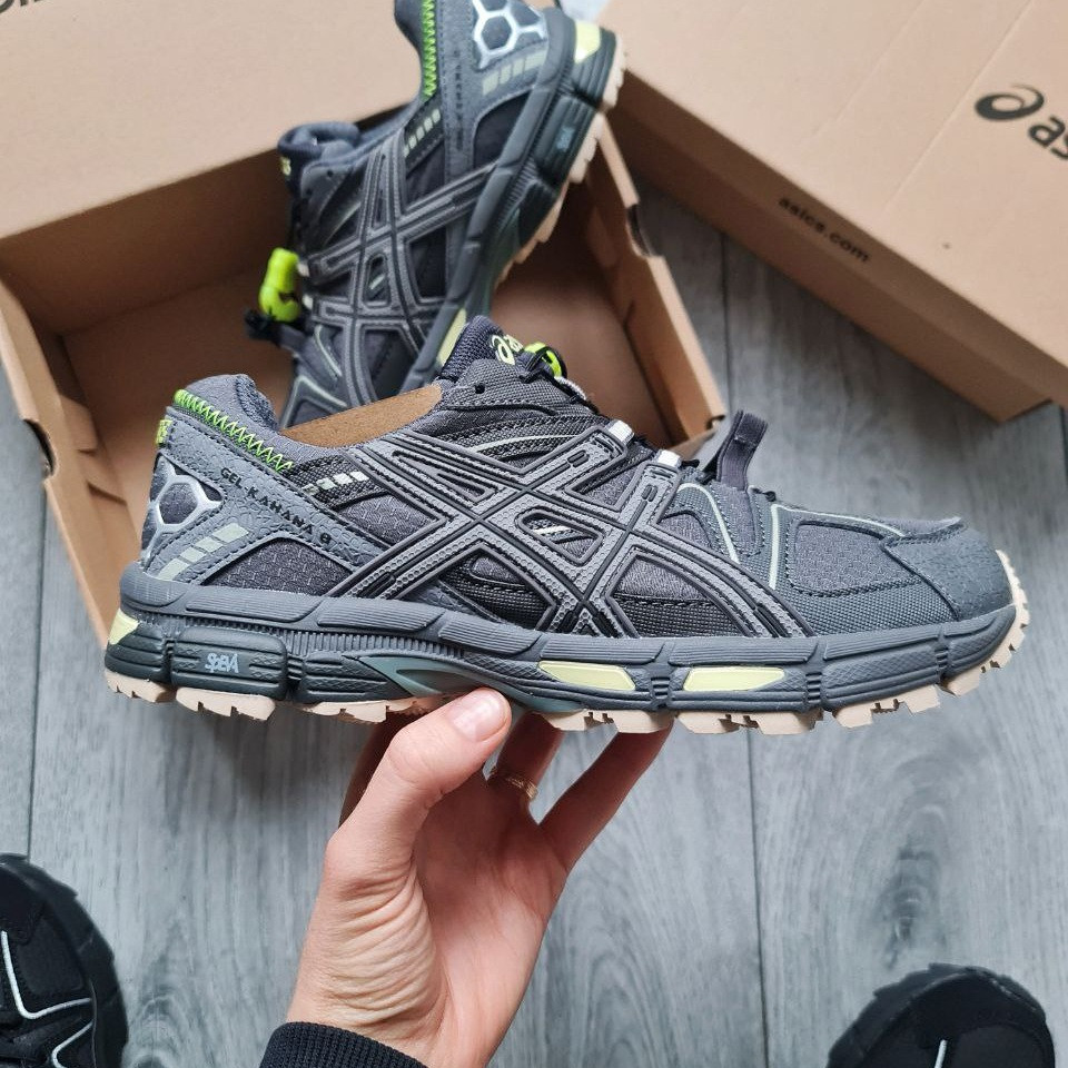 Зимові Чоловічі Кросівки Asics Gel-Kahana 8 Gore-Tex Dark Grey / Асікс Гел-Кахана 8 Гор Текс Темно Сірі