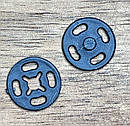 Пришивні кнопки пластикові для одягу Ø13 мм 24 шт/уп ЧОРНІ, фото 2
