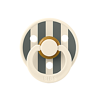 Пустушка BIBS  Studio Colour Latex Round (кругла)  0-6 міс Block – Ivory / Pine