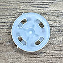 Пришивні кнопки пластикові для одягу Ø13 мм 24 шт/уп ПРОЗОРІ, фото 3