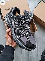 Зимові Чоловічі Кросівки Asics Gel-Kahana 8 Gore-Tex Grey Black / Асікс Гел-Кахана 8 Гор Текс Сірі з Чорним, фото 4