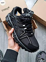 Зимові Чоловічі Кросівки Asics Gel-Kahana 8 Gore-Tex Total Black / Асікс Гел-Кахана 8 Гор Текс Тотал Чорні, фото 4