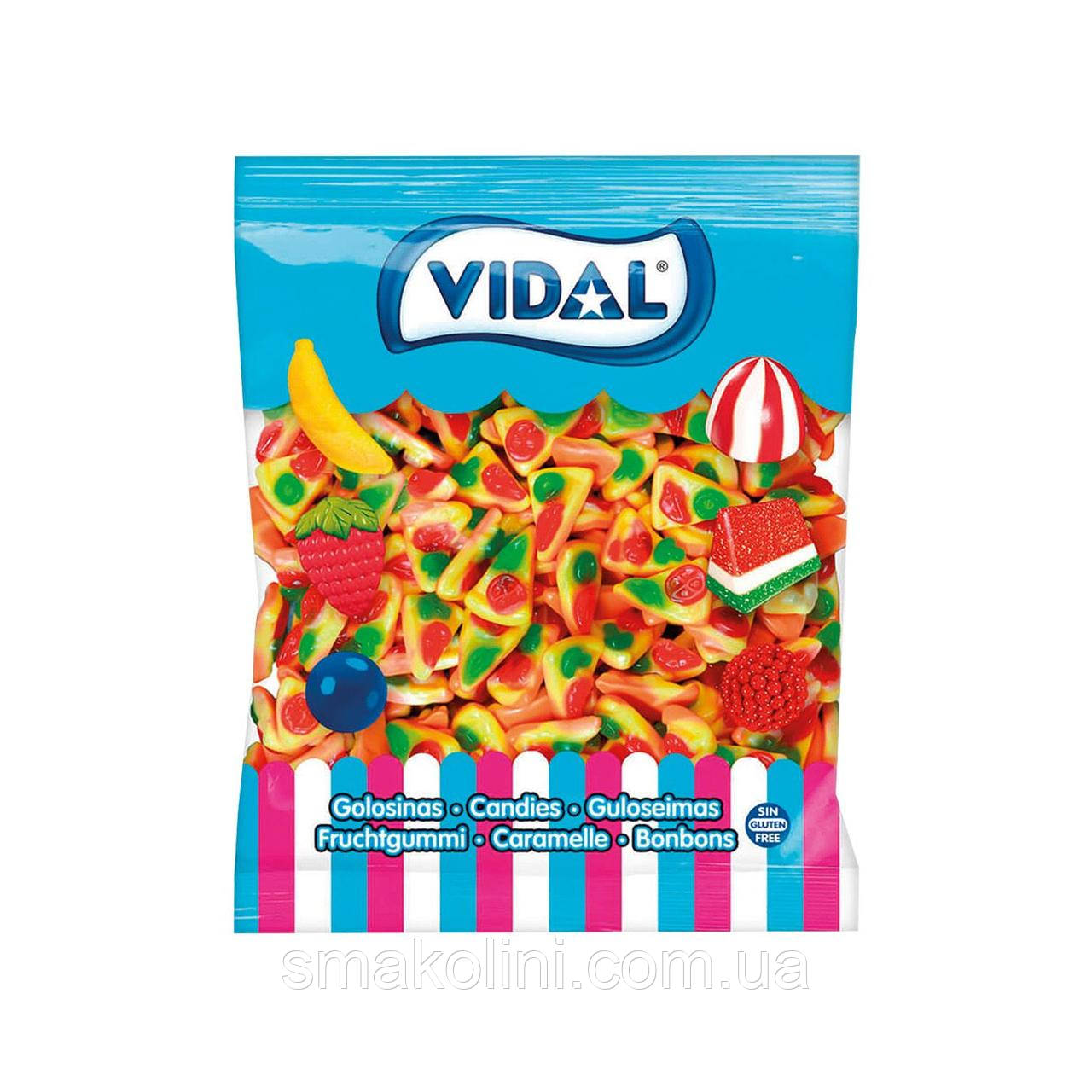 Шматочки піци желейки желейні фруктові цукерки Vidal, Іспанія 250 шт/уп