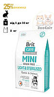 Brit Care Mini GF Light & Sterilised 2 кг Сухий корм для собак мініатюрних порід із надмірною вагою або стерилізованих
