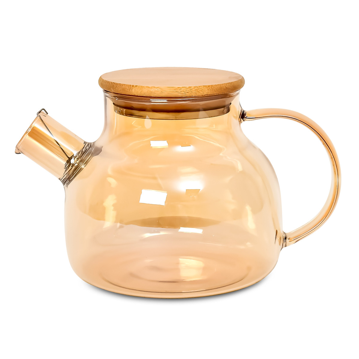 Чайник заварювальний TEA&POT з пружиною-ситом і бамбуковою кришкою 0.8 л (R92912)