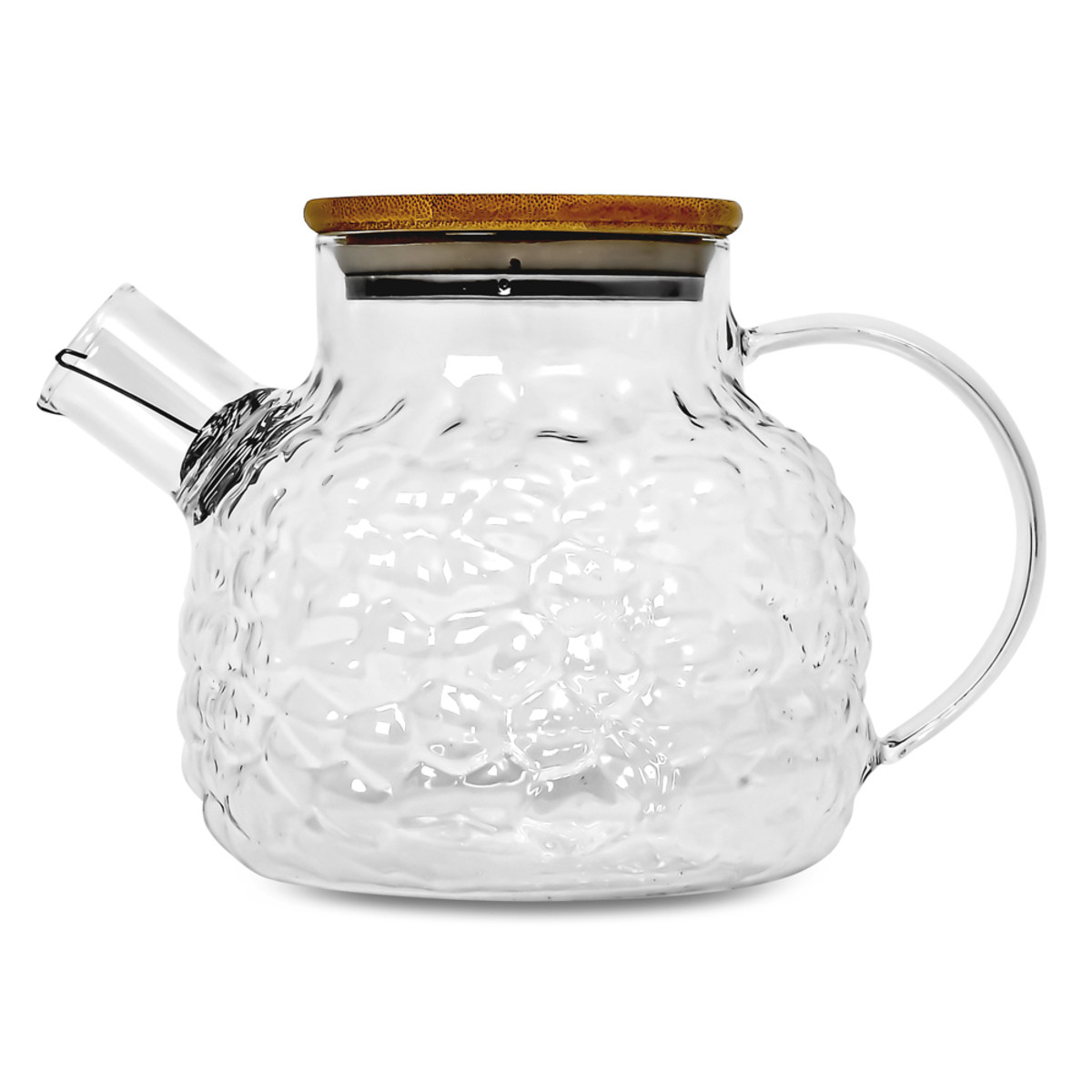 Чайник заварочный TEA&POT "Bubbles" с пружиной-ситом и бамбуковой крышкой 1.0 л (R92930)