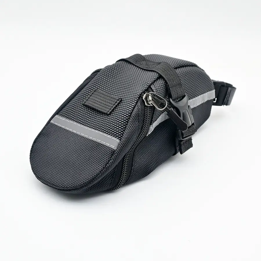 Велосумка під сидіння, бардачок для велосипеда в чорному кольорі, фото 1