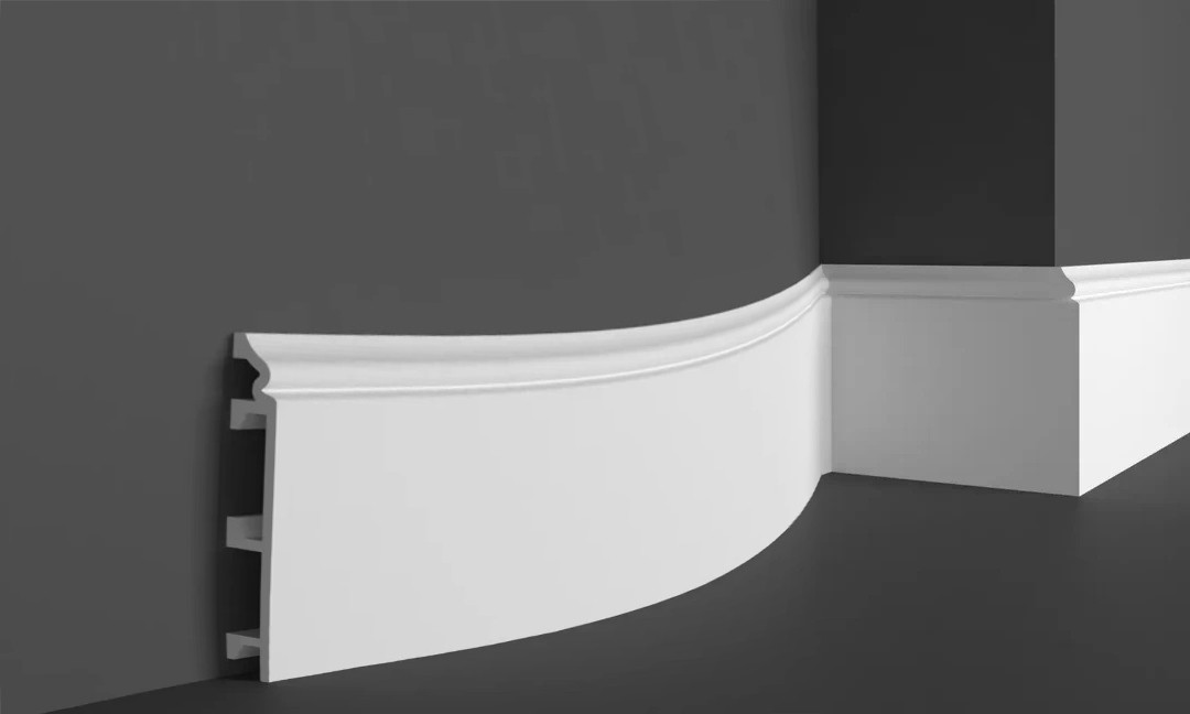 Плінтус підлоговий гнучкий Grand Decor HCR509Flex (12,9х1,9)см, довжина 2м