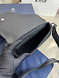 Чоловіча сумка через плече стильна чорна сумка месенджер якість преміум, фото 2