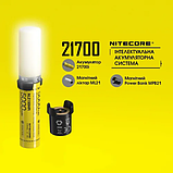 Зарядний пристрій (ліхтар та Power Bank) Nitecore 21700 Intelligent Battery System, фото 5
