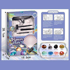 Розкопки KL 04 (48) гіпсовий блок, інструменти, окуляри, в коробці