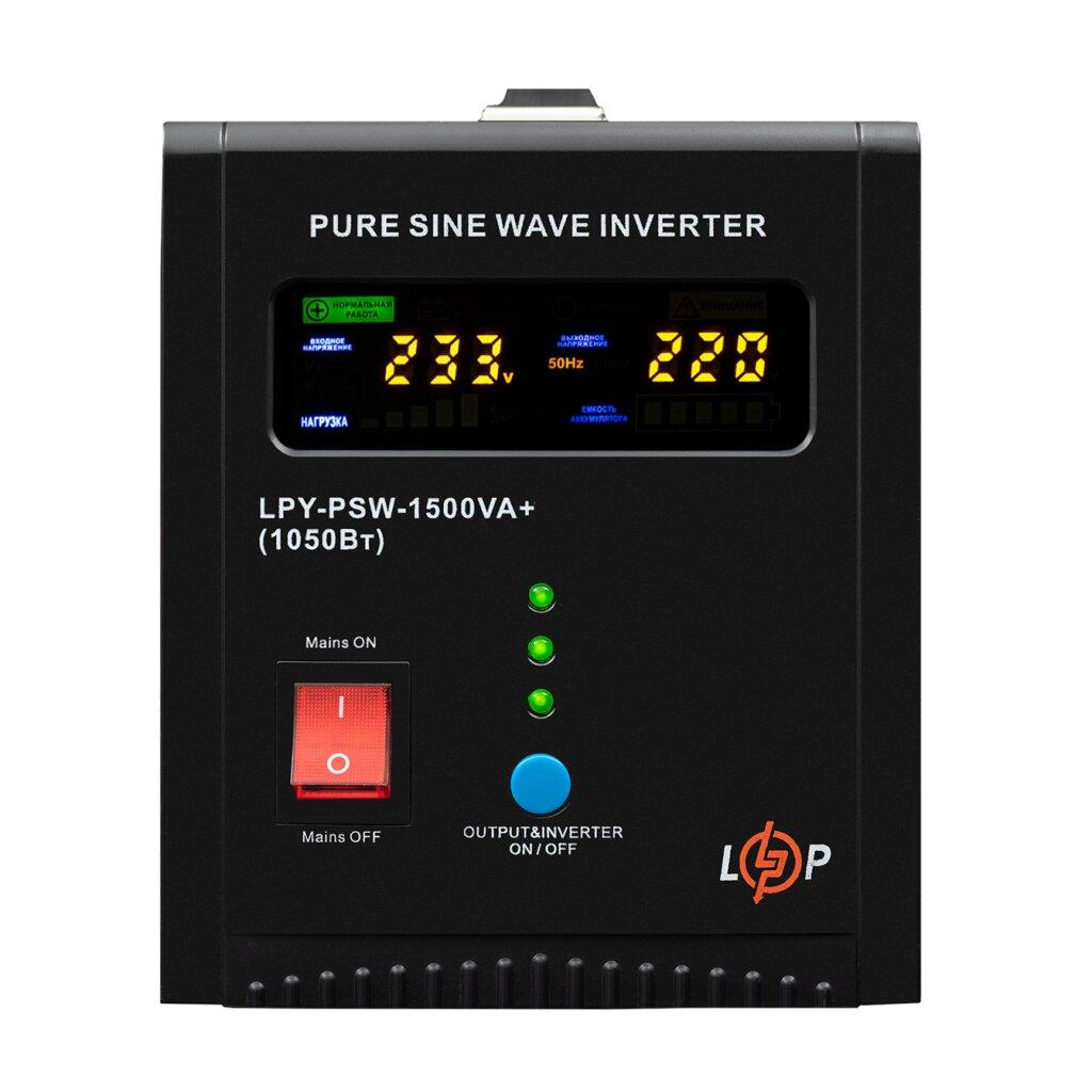 Джерело безперебійного живлення з правильною синусоїдою 24V LPY-PSW-1500VA+ (1050Вт) 10A/15A, фото 1