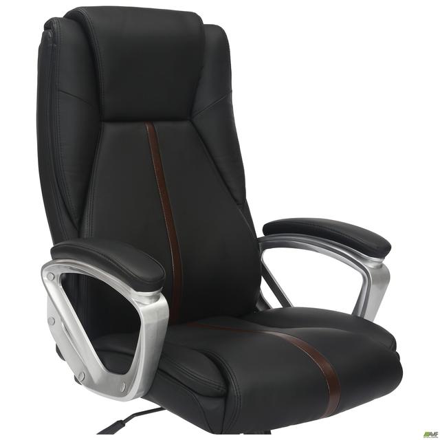 Крісло керівника офісне Seltic / Селтік шкірозамінник чорний, ТМ Амф