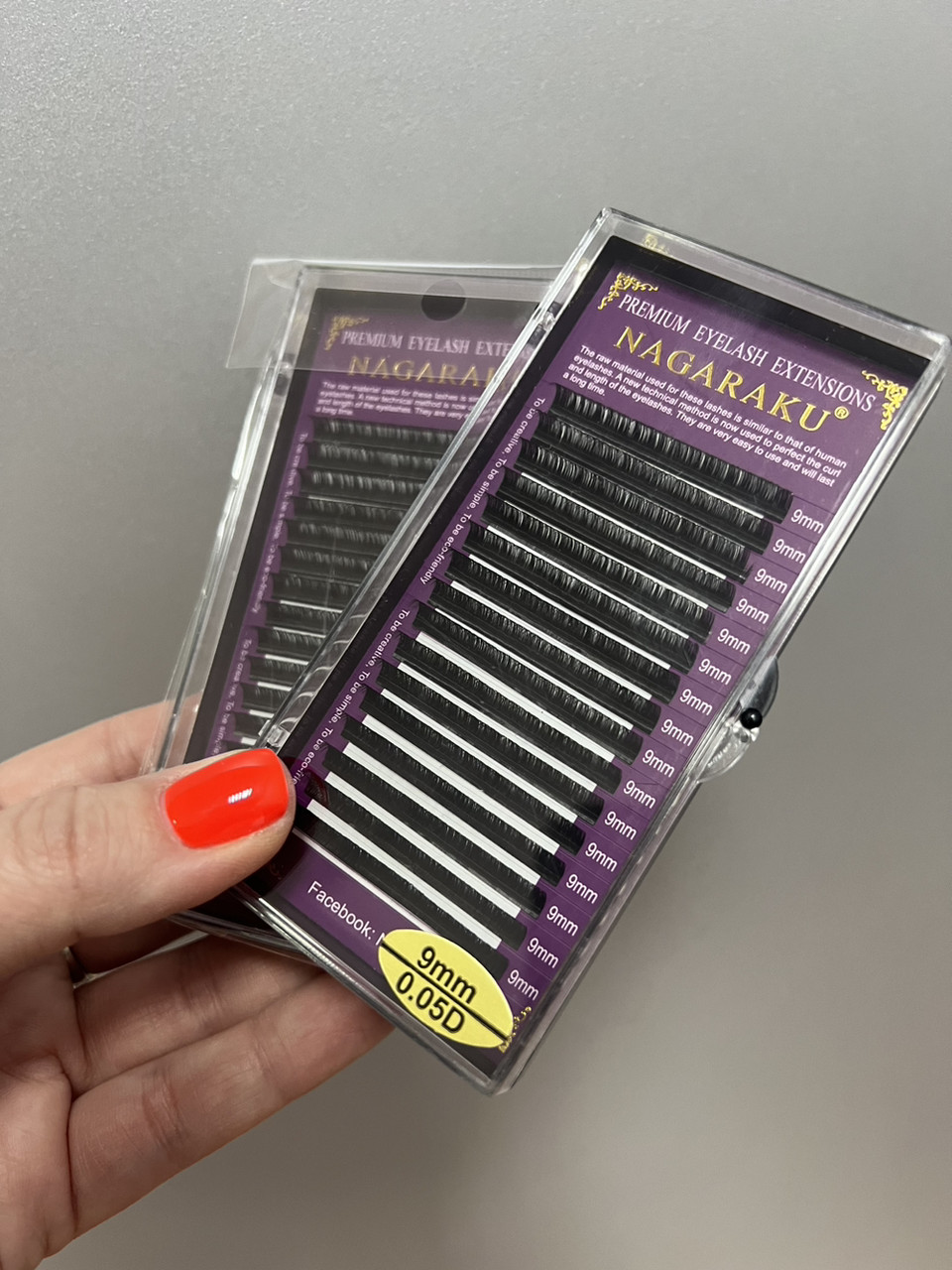 Чорні вії Nagaraku D/0,05-9 мм