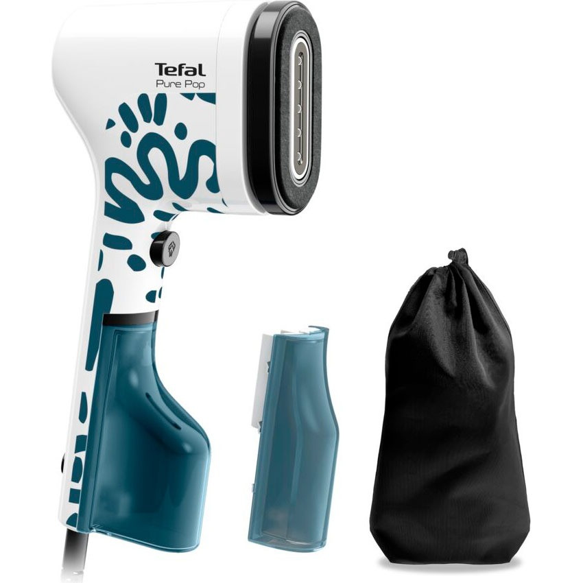Відпарювач Tefal Pure Pop Home & Travel DT2040E1 ( білий з синім ) 25802 DS, фото 1
