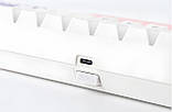 Клавіатура бездротова Epomaker EP64 60% Mulan Switch Hot-Swap (2.4G/BT/USB) RGB UA White (EP64-W-M) Білий DS, фото 5