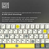 Клавіатура бездротова Epomaker EP64 60% Mulan Switch Hot-Swap (2.4G/BT/USB) RGB UA White (EP64-W-M) Білий DS, фото 11