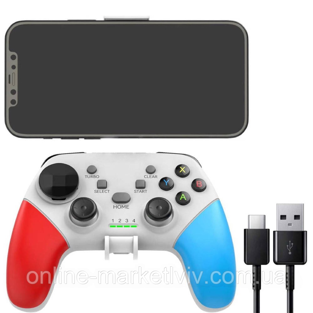 Ігровий джойстик для телефону з Bluetooth, від USB, D9 / Бездротовий геймпад для смартфона / Контролер ігровий