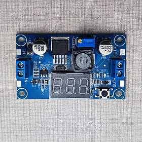 Перетворювач DC-DC знижуючий Step Down LM2596 2/3A 4-40V до 1.25-37V з цифровим індикатором 39х65мм