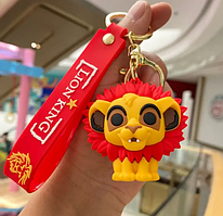 Брелок для рюкзака з персонажем Симба Король Лев, Брелок для ключів силіконовий, Брелоки на сумку