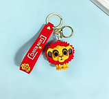 Брелок для рюкзака з персонажем Симба Король Лев, Брелок для ключів силіконовий, Брелоки на сумку, фото 3
