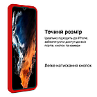 Чохол Silicone case для Samsung J4 Plus (23) Rose red бордовий, фото 7